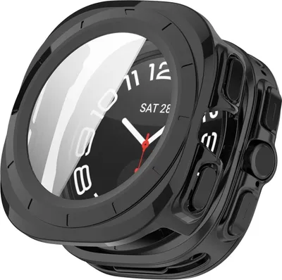 Obrázek produktu pro Pro Samsung Galaxy Watch Ultra 47mm / Ultra 2025 Ochranné pouzdro + tvrdé sklo Black