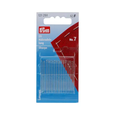 Obrázok produktu pre Šijacie ihly dlhé, č. 7, 0,70 x 38 mm, 20 ks