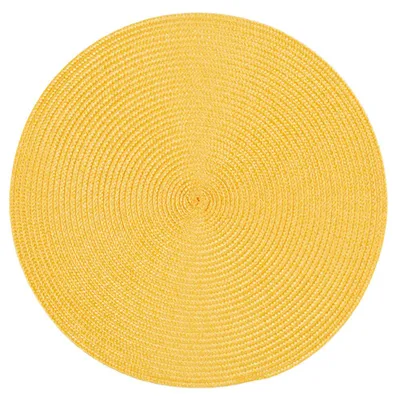 Produktbild von Platzset Polypro Honig rund ca. 35 cm Ø abwaschbar Tischset Platzdeckchen