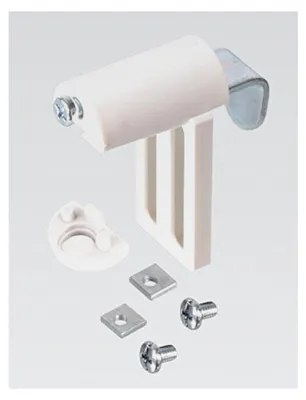 Produktbild von Universal Klemmträger zur Montage an Rollos, Jalousien und Duorollo Doppelrollo - Farbe: weiss - OHNE BOHREN - 1 Paar = 2 Stück