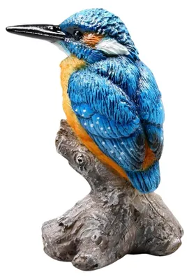 Produktbild von Gartenbild Eisvogel auf Stamm 9x9x15cm, Polyresin,, Gartenskulptur,, Blue, Green