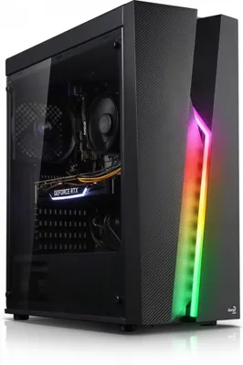 Produktbild von AeroCool Geh Midi Bolt Black RGB MicroATX/ATX/Mini-ITX o. N.