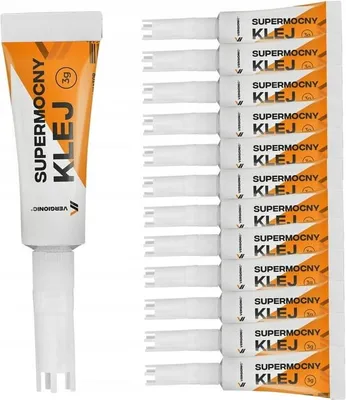 Zdjęcie produktu dla 0037 Klej Szybkoschnący Mocny Uniwersalny Montażowy Cyjanoakrylowy Blister 12X3G