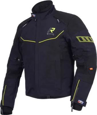 Image de Veste textile pour moto Rukka Armagate, noir/jaune, 58
