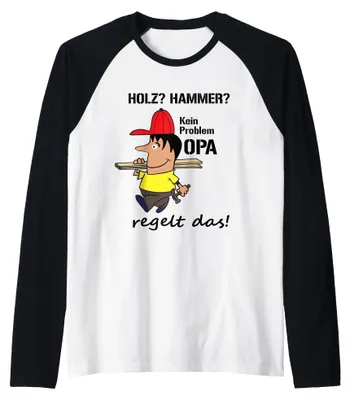 Productafbeelding van Opa Handwerker: Hout? Hamer? Geen probleem – Opa lost het op. Raglan
