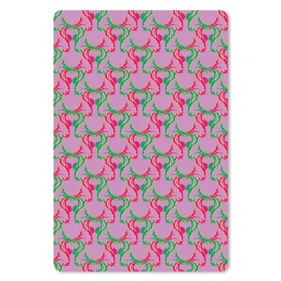 Produktbild von MuchoWow® Mauspad Mousepad Hirsche - Muster - Lila 40x60 cm - Mousepads - Maus Mat - Pad - Mausunterlage - Schreibtisch Accesoire