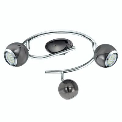 Image de EGLO Bimeda LED nickel Plafonnier à trois lampes