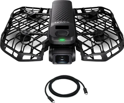 Obrázok produktu pre HOVERAir X1 Pro Standart, 4 rotory/rotorov, 12 MP, 3840 x 2160 px, 16,6 m/s, 1920 mAh, Čierna