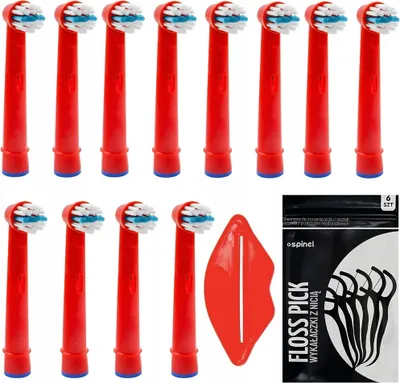Immagine prodotto di Set di 12 spazzolini elettrici compatibili Oral-B Kids Stages