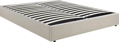 Produktbild von Polsterbett 'Nola' mit Bettkasten 180 x 200 cm Leinen Beige