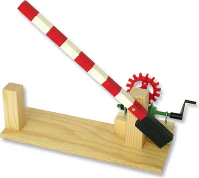 Immagine prodotto di fiammiferi21 passaggio a livello segnale ferroviario kit in legno per bambini set artigianale gioco educativo da 9 anni