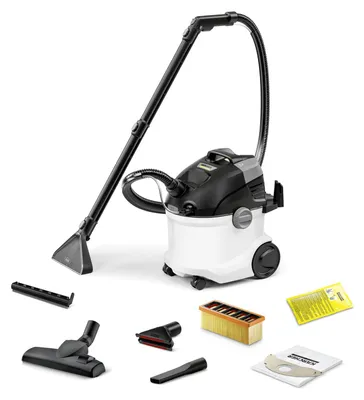 Produktbild von Kärcher Waschsauger SE 5, Weiß, 1000W, 4L Tanks, Textilreinigung