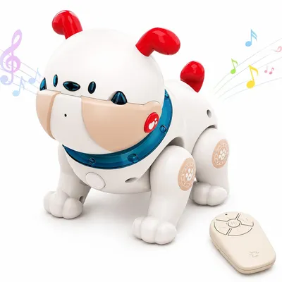 Produktbild von Smart Roboter Hund Spielzeug für Kinder,elektronischer Hund mit Fernbedienung,Sprachsteuerung,Musik,LED,Tanzfunktion,Geschenk für Jungen Mädchen