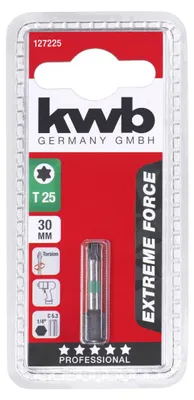 Productafbeelding van Bit Impact torx 30 mm T25 kaart KWB