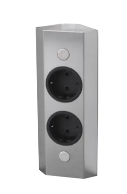 Obrázek produktu pro Thebo rohová zásuvka 176816/200 nerezová ocel 2-zásuvka ST 3081/200