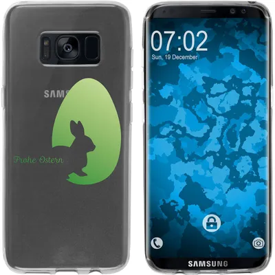 Produktbild von PhoneNatic Case kompatibel mit Samsung Galaxy S8 Silikon-Hülle Ostern M2