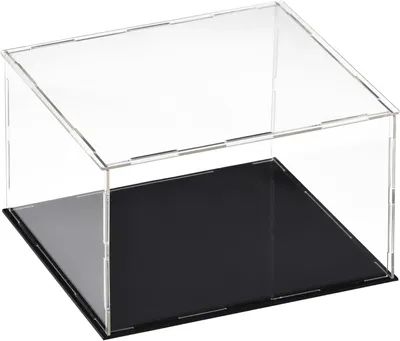 Produktbild von Aufbewahrungsbox 30 x 30 x 25 cm - Acryl Vitrine - Staubdicht - Organizer - Schwarzer Boden - Langlebiges Material