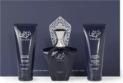 Immagine prodotto di Afnan - Set regalo Turathi Blue EDP 90 ml, balsamo dopobarba 100 ml e gel doccia 100 ml 90ml