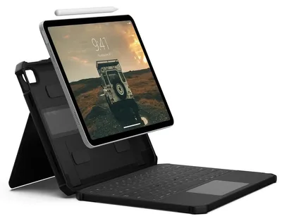 Produktbild von Urban Armor Gear 1K4009B14040, QWERTY, UK Englisch, Touchpad, Apple, iPad 11" (A16)(11th Gen, 2025), Schwarz