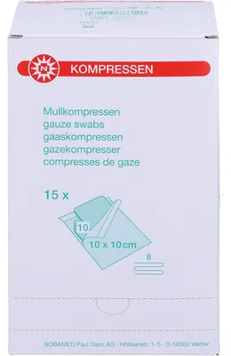 Produktbild von KOMPRESSE-steril 10x10 8F P10, 15X10 St KOM
