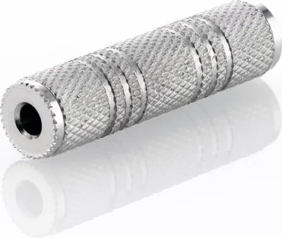 Produktbild von deleyCON 3,5mm Klinken-Buchse zu 3,5mm Klinken-Buchse - Audio Adapter Kupplung Metall Stereo