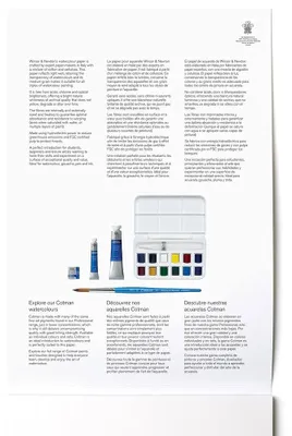 Imagen del producto de Bloc de acuarelas WINSOR & NEWTON, formato A5, 12 hojas