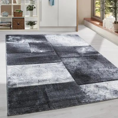 Produktbild von Homebyhome Designer Wohnzimmer Teppich Modern Weicher Kurzflor Teppich Konturenschnitt Pflegeleicht, Grösse: 240x340 cm