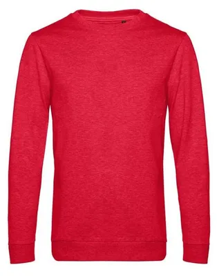 Produktbild von B&C - Sweatshirt für Herren angesetzte Ärmel FK146 (M) (Rot meliert)
