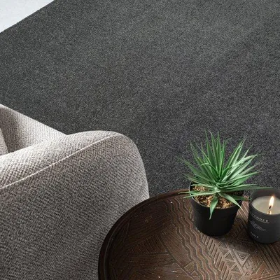 Zdjęcie produktu dla Dywani Unyqoos® Kurzflor, 160 x 230 cm, kolor: ciemnoszary, nowoczesny dywan do salonu, wykonany z polipropylenu, gramatura: 1850 g/m²