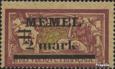 Produktbild von Briefmarken Memelgebiet 1920 Mi 28x GC-Papier gestempelt Aufdruckausgabe