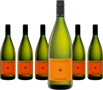 Produktbild von 6 x Pfannebecker Grauburgunder Qualitätswein trocken 1 Liter