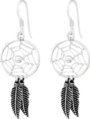 Produktbild von 925 Sterling Silber Ohrhaken Ohrhänger mit Traumfänger