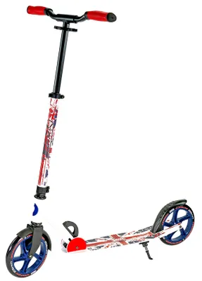 Produktbild von Best Sporting Scooter Union Jack 205er Rolle, aus Aluminium in England Design, klappbarer Tretroller
