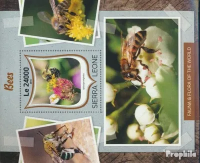 Produktbild von Briefmarken Sierra Leone 2016 Mi Block 1039 (kompl. Ausg.) postfrisch Bienen
