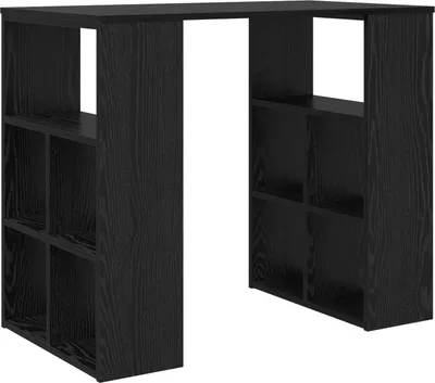 Immagine prodotto di Scrivania Rovere Nero 90 x 50 x 75 cm Legno multistrato