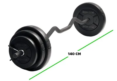 Produktbild von Iron Gym Curlstangen Set ca. 23 kg