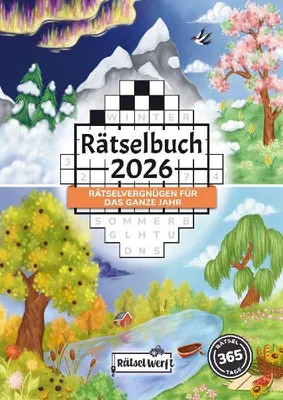 Produktbild von Rätselbuch 2026: Rätselvergnügen für das ganze Jahr mit dem großen Rätselkalender 2026 - Inkl. Sudoku, Kreuzwort- & Wortsuchrätseln
