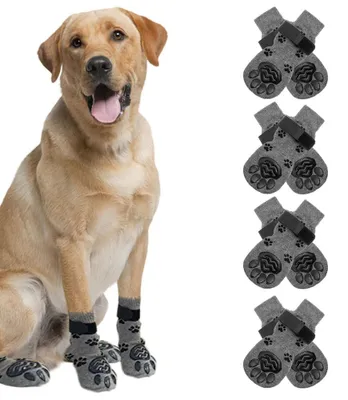 Immagine prodotto di Calzini antiscivolo per cani, confezione da 8 pezzi per la protezione delle zampe