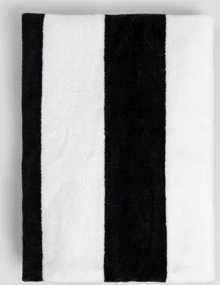 Obrázek produktu pro HOMLA LAWENA ručník s černými a bílými pruhy 70x130 cm