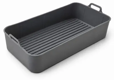 Immagine prodotto di Stampo in silicone per friggitrice ad aria, flessibile, 38 x 22 cm, compatibile con Cosori TwinFry 10L