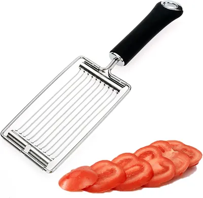 Produktbild von Tomatenschneider aus Edelstahl, handgehaltener Eierschneider für den Haushalt, Küchenhelfer und Küchenwerkzeug