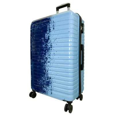 Produktbild von Hartschalen-Koffer Großer Reisekoffer Sierra 76 cm Trolley Größe L hellblau-dunkelblau Motivkoffer