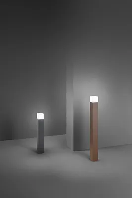 Zdjęcie produktu dla Tower - Słupek ogrodowy z żarówką 1xE27 Max 20W IP54, malowany aluminium, słupek zewnętrzny, Corten, wys. 90 cm - Perenz