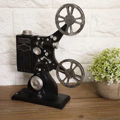 Filmprojektor-Modell aus Harz, Retro-Dekoration, handgefertigt