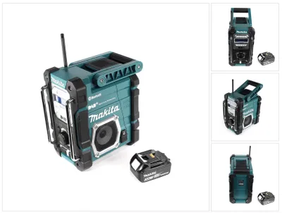 Zdjęcie produktu dla Makita DMR 112 F1 akumulatorowe radio budowlane 7.2 - 18V Bluetooth DAB+ + 1x akumulator 3.0Ah - bez ładowarki