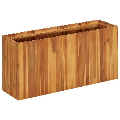 Image de vidaXL Lit surélevé de jardin 100 x 30 x 50 cm bois massif acacia
