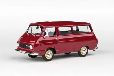 Image de Škoda 1203 (1974), couleur rouge rubis, marque ABREX, échelle 1:43