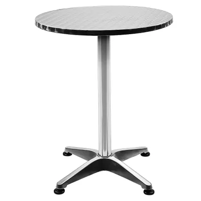 Produktbild von Runder Bartisch Stehtisch Gartentisch 70 / 110 cm Tisch Partytisch klappbar Empfangstisch aus Aluminium