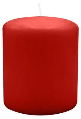 Produktbild von Flachkopf-Stumpenkerzen Weihnachtsrot Erdbeere 120 x Ø 100 mm, 4 Stück