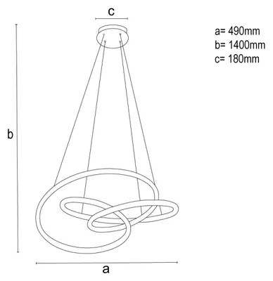 Produktbild von LED-Pendelleuchte mit Fernbedienung, 85W - TA2308/B